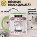 Parkour-Trainerin Tasse Geschenk Ich Bin Parkour-Trainerin Warum Weil Ich Es Kann Geschenkidee Geburtstag Grün Trendation