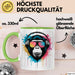 DJ Affe mit Sonnenbrille Tasse Becher Geschenk Lustige Geschenkidee Spruch Grün Trendation