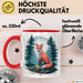 Fuchs Tierliebhaber Tasse Geschenk Lustige Geschenkidee Spruch Rot Trendation
