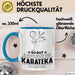 Karateka Geschenk Tasse So Gut Kann Nur Ein Karateka Aussehen Geschenkidee Kaffee-Becher Blau Trendation