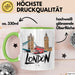 England London Skyline Tasse Geschenk Lustige Geschenkidee Spruch Grün Trendation