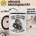 Sarkastische Katze Tasse Geschenk Lustige Geschenkidee Lebe Liebe Lache Schwarz Trendation