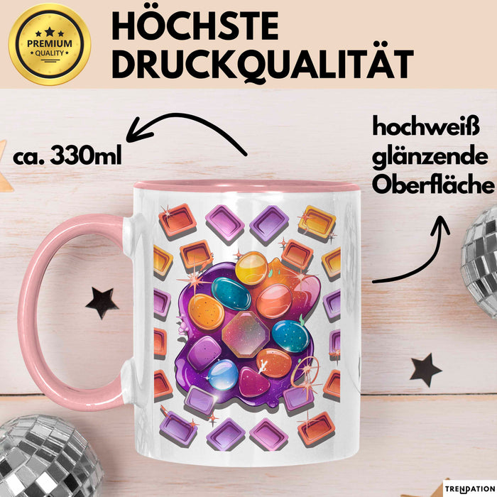 Harz Künstler Tasse Geschenk Lustige Geschenkidee Spruch Für Kreative Macher Rosa Trendation