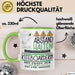 Kiteboarderin Tasse Geschenk Lustig Abstand Halten Hochleistungs-Kiteboarderin Mit Drang Zur Perfektion Bei Der Arbeit Grün Trendation