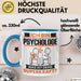 Psychologe Tasse Geschenk für Psychologe Geburtstag Lustiger Spruch Kaffee-Becher Was Ist Deine Superkraft Blau Trendation