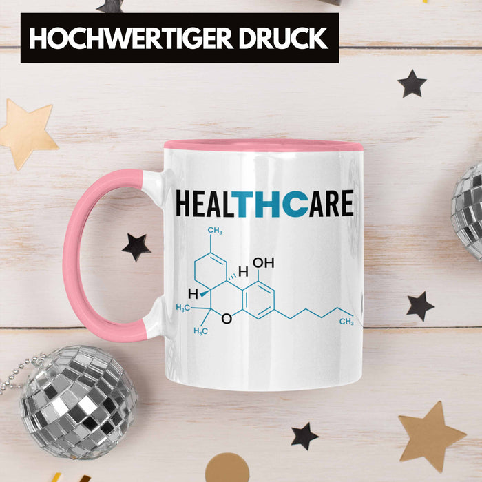 THC Tasse "THC - Healthcare" Cannabis-Liebhaber