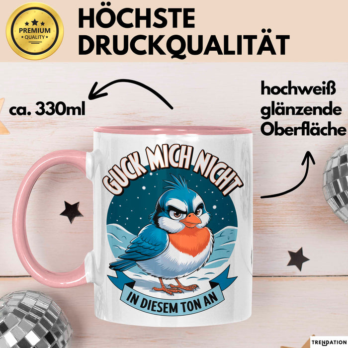 Sarkasmus Sarkastisch Tasse Geschenk Lustige Geschenkidee Guck Mich Nicht In Diesem Ton An Rosa Trendation
