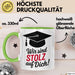 Schüler Abschluss Tasse Geschenk Lustige Geschenkidee Spruch Wir Sind Stolz Auf Dich Grün Trendation