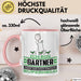 Gärtner Geschenk Tasse Ich Bin Gärtner Aber Sag Doch Einfach Superheld Lustige Geschenkdiee für Gärtner Kaffee-Becher Rosa Trendation
