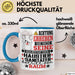 Haustiersanitäter Geschenk Tasse Lustiger Spruch Erheben Sie Sich Der Haustiersanitäter Betritt den Raum Blau Trendation
