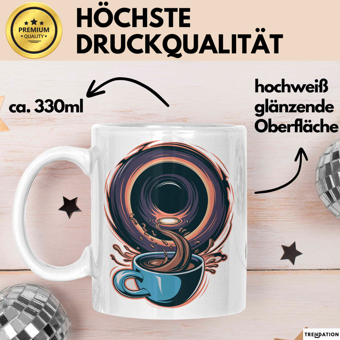 Weltraum Nerd Tasse Geschenkidee für Astronomie Fans Weiß Trendation