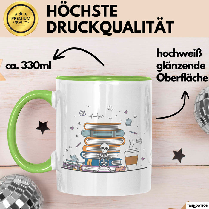Medizinstudent Tasse Geschenk Lustige Geschenkidee Spruch Für Zukünftige Ärzte Grün Trendation