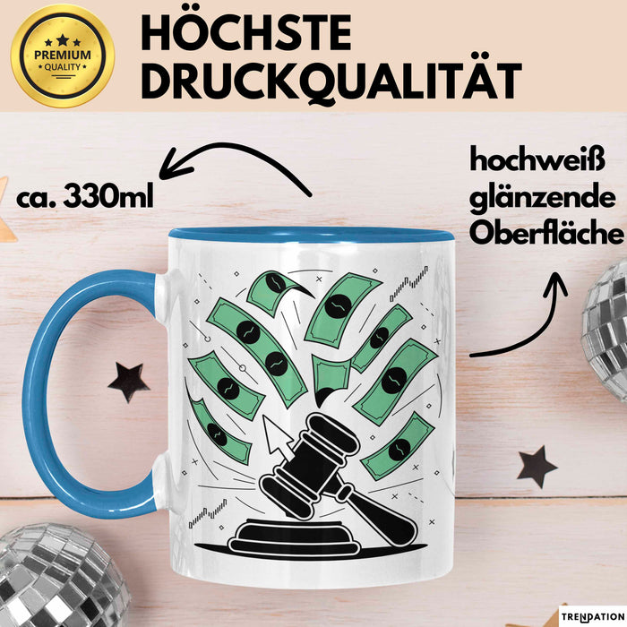 PPC Experte Tasse Geschenk Lustige Geschenkidee Spruch Für Bezahlten Traffic Profis Blau Trendation