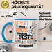 Beste Tonstudio-Besitzerin Der Welt Tasse Geschenk für Eine Tonstudio-Besitzerin Geprüft Und Sicher Geschenkidee Geburtstag Weihnachten Blau Trendation