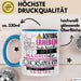 Chorsängerin Tasse Geschenk Lustiger Spruch Bitte Erheben Sie Sich Seine Majestät Die Chorsängerin Betritt Den Raum Blau Trendation