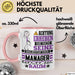 Manager Geschenk Tasse Lustiger Spruch Erheben Sie Sich Der Manager Betritt den Raum Rosa Trendation