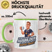 Trainer Tasse Geschenkidee Bester Trainer Trinkt Kaffee Grün Trendation
