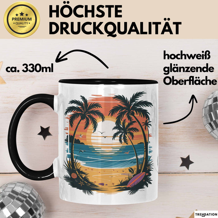 Sommerzeit Tasse Geschenkidee für Sonnenliebhaber Trendation