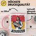 Jesus Keyboardspieler Tasse Geschenk Jesusizer Christlicher Geschenkidee Lustig Rosa Trendation