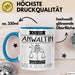 Anwältin Tasse Geschenk Ich Bin Anwältin Warum Weil Ich Es Kann Geschenkidee Geburtstag Blau Trendation