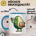 Avocado-Liebhaber Tasse Geschenk Hintern Geschenkidee Blau Trendation