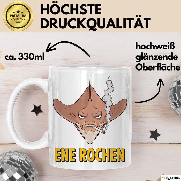 Rochen Humor Tasse Geschenk Ene Rochen Geschenkidee Geburtstag Angler