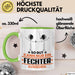 Fechter Geschenk Tasse So Gut Kann Nur Ein Fechter Aussehen Geschenkidee Kaffee-Becher Grün Trendation