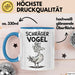 Sarkastischer Vogel Tasse Geschenk Lustige Geschenkidee Spruch Schräger Vogel Blau Trendation