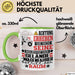 Geländewagenfahrer Geschenk Tasse Lustiger Spruch Erheben Sie Sich Der Geländewagenfahrer Betritt den Raum Grün Trendation