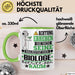 Biologe Geschenk Tasse Lustiger Spruch Erheben Sie Sich Der Biologe Betritt den Raum Grün Trendation