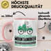 Mountainbiker Geschenk Tasse Ich Bin Mountainbiker Aber Sag Doch Einfach Superheld Lustige Geschenkdiee für Mountainbiker Kaffee-Becher Rosa Trendation