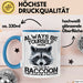 Waschbär Tier Tasse Geschenk Lustige Geschenkidee Spruch Always Be Yourself Blau Trendation