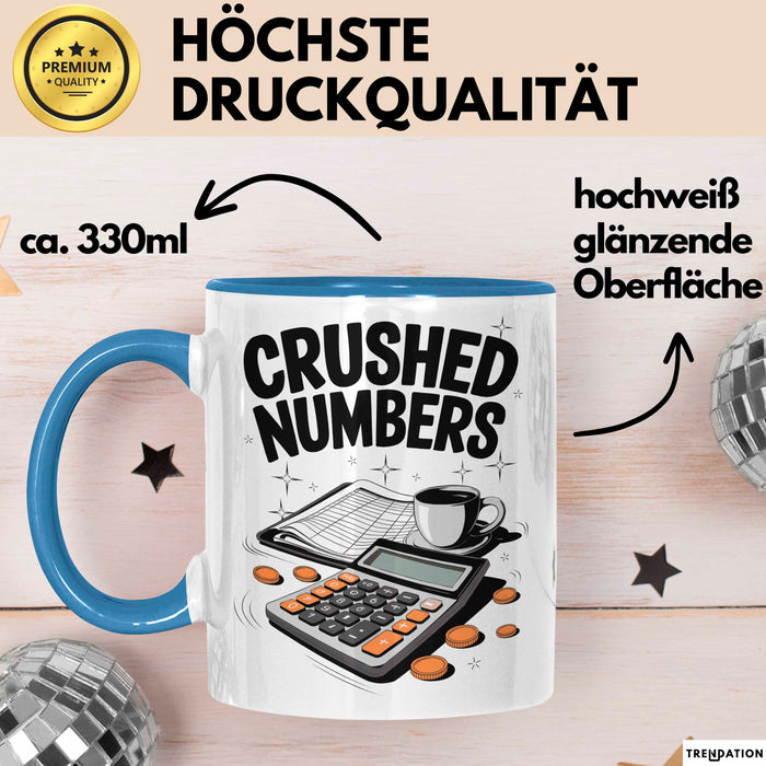 Buchhalter Tasse Geschenk Lustige Geschenkidee Spruch Für Zahlen Jongleure Blau Trendation