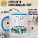 Ultimate-Frisbee-Spieler Geschenk Tasse So Gut Kann Nur Ein Ultimate-Frisbee-Spieler Aussehen Geschenkidee Kaffee-Becher Blau Trendation