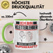 Kletterlehrer Tasse Geschenk für Kletterlehrer Geburtstag Lustiger Spruch Kaffee-Becher Was Ist Deine Superkraft Grün Trendation