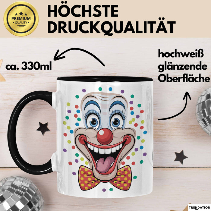 Zirkus Tasse Geschenk Lachender Clown Geschenkidee Künstler Trendation