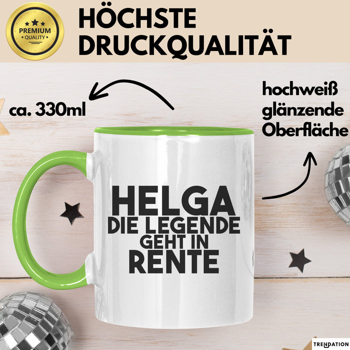 Helga Tasse Helga – Die Legende Geht In Rente Geschenk