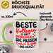 Bürokollege Tasse Geschenk Lustige Geschenkidee Spruch Beste Kollegin Grün Trendation