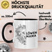 Mama Muttertag Tasse Becher Geschenk Lustige Geschenkidee Spruch Löwen Mama Schwarz Trendation