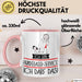 Geschenk für Hundegassi-Service Tasse Lustige Geschenkidee Geburtstag Ich Bin Hundegassi-Service Ich Darf Das Rosa Trendation
