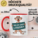 Erdmännchen Tier Tasse Geschenk Lustige Geschenkidee Spruch Bin Da Kann Losgehen Rot Trendation