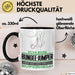 Bungee-Jumper Geschenk Tasse Ich Bin Bungee-Jumper Aber Sag Doch Einfach Superheld Lustige Geschenkdiee für Bungee-Jumper Kaffee-Becher Schwarz Trendation