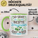 Beste Freundin Tasse "Beste Freundin Der Welt" Geschenkidee für BFF Grün Trendation