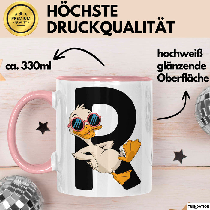 Quietscheente Tier Tasse Geschenk Lustige Geschenkidee Spruch Rentnerente Im Ruhestand Rosa Trendation