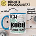 Koch Ausbildung Tasse Geschenk Ich Bin Koch In Der Ausbildung Ich Darf Das Geschenkidee Spruch Blau Trendation