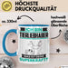 Tierliebhaber Tasse Geschenk für Tierliebhaber Geburtstag Lustiger Spruch Kaffee-Becher Was Ist Deine Superkraft Blau Trendation