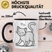 Katzen Tierliebhaber Tasse Geschenk Lustige Geschenkidee Spruch Schwarz Trendation