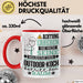 Outdoor-Koch Geschenk Tasse Lustiger Spruch Erheben Sie Sich Der Outdoor-Koch Betritt den Raum Rot Trendation