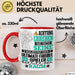 Ultimate-Frisbee-Spieler Geschenk Tasse Lustiger Spruch Erheben Sie Sich Der Ultimate-Frisbee-Spieler Betritt den Raum Rot Trendation
