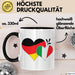 Deutschland Italien Tasse Geschenk Halb Italiener Deutsche Geschenkidee Fußball 2025 Schwarz Trendation